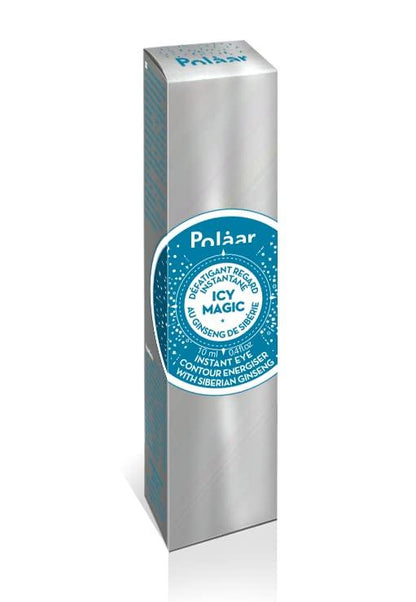 Polåar - Icy Magic Instant Eye Contour Energiser with Siberian Ginseng - Anti-Dark Circles &amp; Puffiness- Decongesting Icy Ball - Fragrance-Free - 92% Natural, Vegan, Cruelty Free, Made in France - 0.4