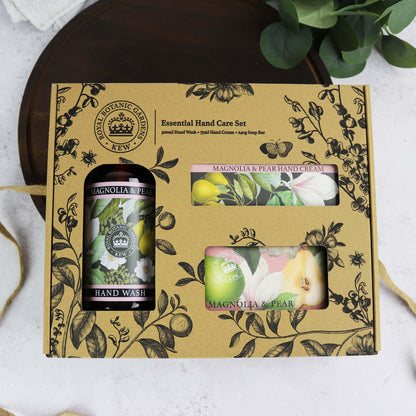 Kew Gardens Magnolia and Pear Essential Hand Care Gift Box