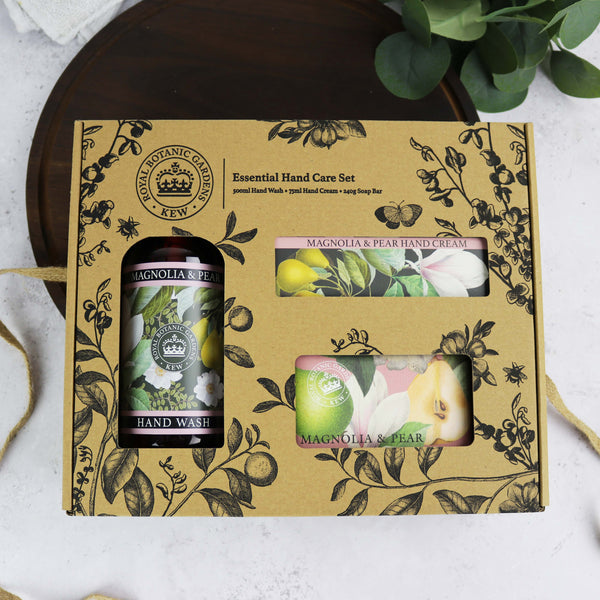 Kew Gardens Magnolia and Pear Essential Hand Care Gift Box