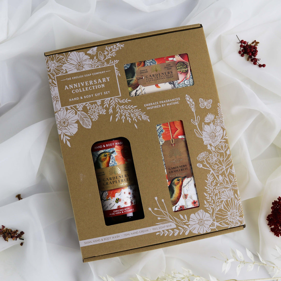 Anniversary Gardeners Grapefruit Hand and Body Gift Box