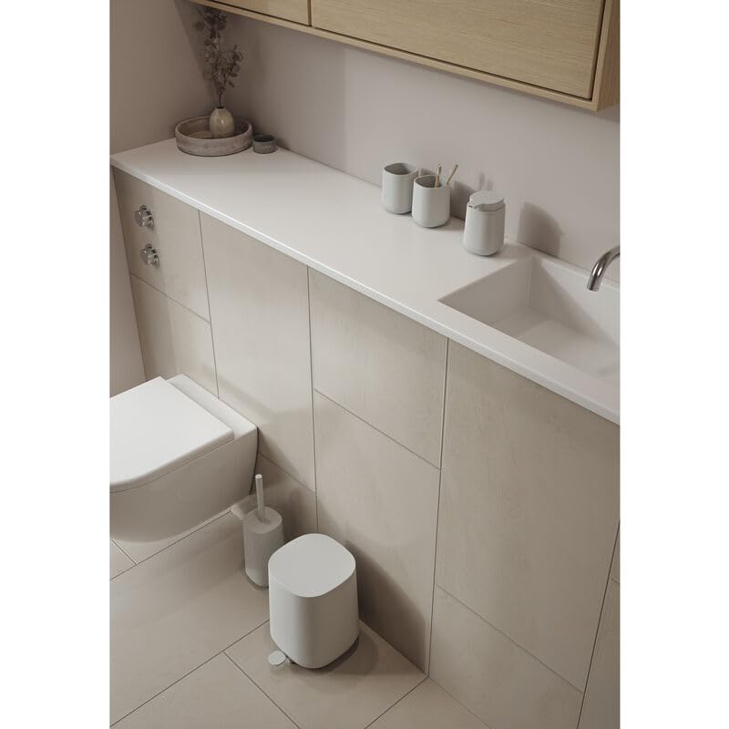 Zone Denmark Modern Elegance Nova Bathroom Bin, Cosmetic Bin, and Waste Bin - Sleek Design for Stylish Bathrooms and Efficient Waste Management