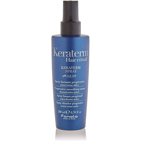 Fanola Keraterm Hair Ritual progressive smoothing spray thermal-active action, 6.76 Ounce/200 ml