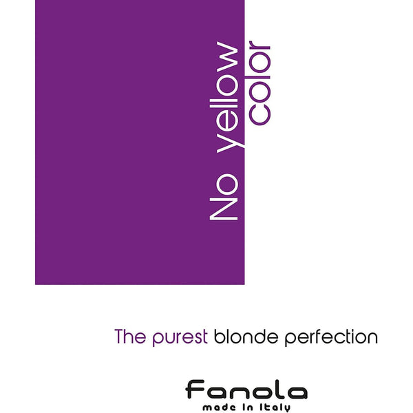 Fanola Color Depositing Purple Shampoo Toner 11.8 oz for Blonde, Silver, Gray - Anti Brass Remove Yellow Tones & Brassiness from Highlighted,Bleached Hair