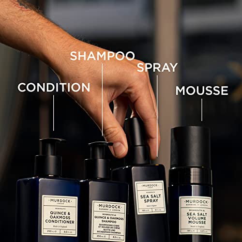 Murdock London Quince & Oakmoss Shampoo | Gentle Sulphate-Free Formula with Aloe Vera and Oat Extract | All Hair Types | Made in England | 8.5 oz.