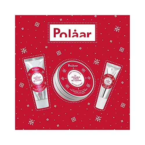 Polåar - The Genuine Lapland Cream with 3 Arctic Berries Gift Set - Hand Cream + Face Cream + Lip Balm - 3 Natural Moisturizing Skin Care - Vegan, Cruelty Free, Made in France