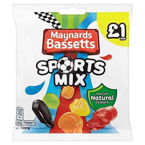 Maynards Bassetts Sports Mix Sharing Bags (Pack of 12)