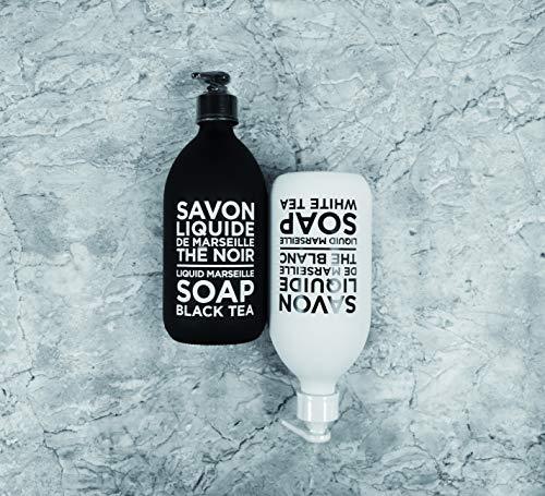 Compagnie de Provence Savon de Marseille Liquid Soap - White Tea - 10 Fl Oz Glass Pump Bottle