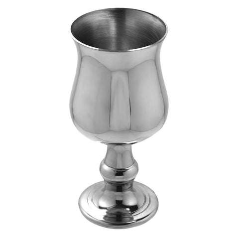 English Pewter Company Wine Goblet or Kiddush Cup 6.25" Tall [PG502].