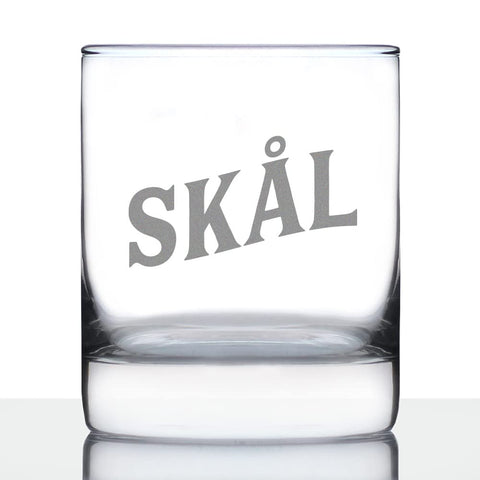 Skal - Norwegian Cheers - Whiskey Rocks Glass 10.25 Oz.