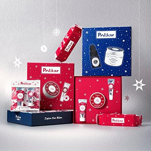 Polåar - The Genuine Lapland Cream with 3 Arctic Berries Gift Set - Hand Cream + Face Cream + Lip Balm - 3 Natural Moisturizing Skin Care - Vegan, Cruelty Free, Made in France