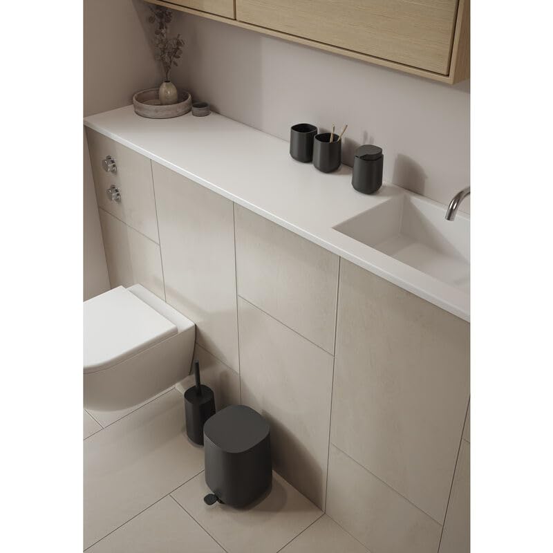 Zone Denmark Modern Elegance Nova Bathroom Bin, Cosmetic Bin, and Waste Bin - Sleek Design for Stylish Bathrooms and Efficient Waste Management