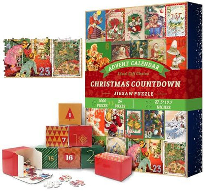 Advent Calendar 2024 Puzzles for Adults 1000 Pieces