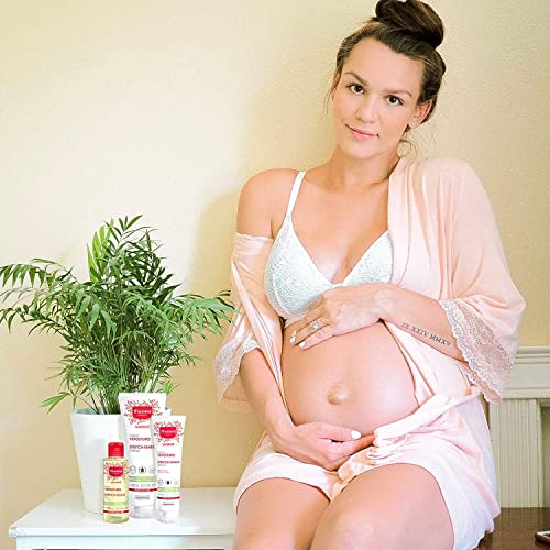 Mustela Maternity Stretch Marks Creamfor Pregnancy - Natural Skincare Massage Moisturizer with Natural Avocado, Maracuja & Shea Butter - Lightly Fragranced - 8.45 fl. oz