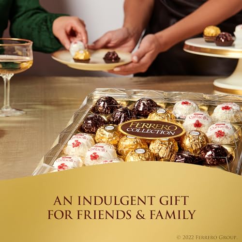 Ferrero Collection, 24 Count, Premium Gourmet Assorted Hazelnut Milk Chocolate, Dark Chocolate and Coconut, Great Easter Gift, 9.1 oz.
