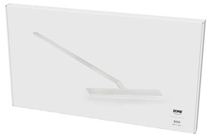 Zone Denmark Rim Shower Squeegee | Convenient Holder | Elevate Your Bathroom Experience with Sleek Design and Efficient Cleaning - Transforming Your Shower Routine with Style and Functionality- White