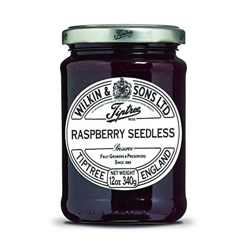 Tiptree Raspberry Seedless Preserve, 12 Ounce Jar.