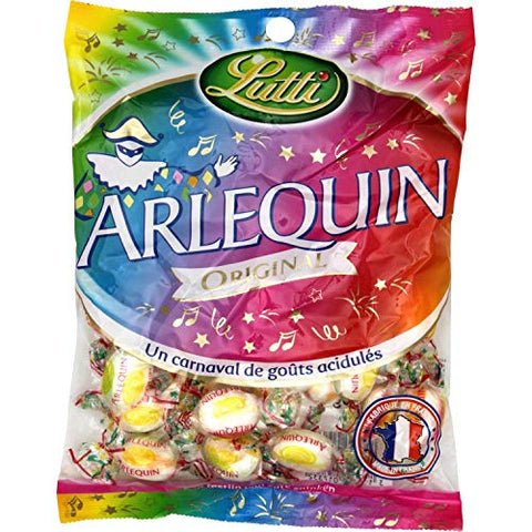 French Lutti Arlequin Sour Candies 100g From France.