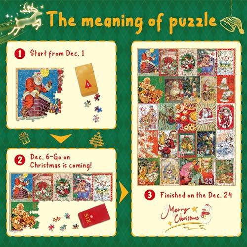 Advent Calendar 2024 Puzzles for Adults 1000 Pieces