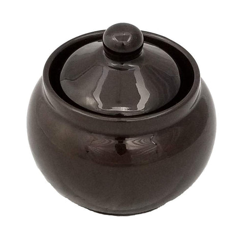Cauldon Ceramics Brown Betty Sugar Bowl | Made with Staffordshire Red Clay | Made in England.