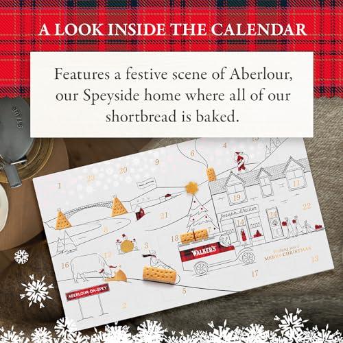 Walker’s 2024 Advent Calendar with Shortbread Cookies from Scotland - 28 Count (10.4 oz) - Limited Edition Cookie Box with Christmas Cookies in Various Shapes and Flavors