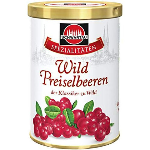 Wild Cowberries Jam 330 g, Schwartau / Germany.