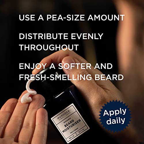 Murdock London Beard Moisturiser - Hydrating Beard Lotion Made of Natural Oil for Dry Facial Hair - 150ml.