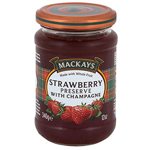 Mackays Strawberry Preserve With Champagne, 12 Ounce.