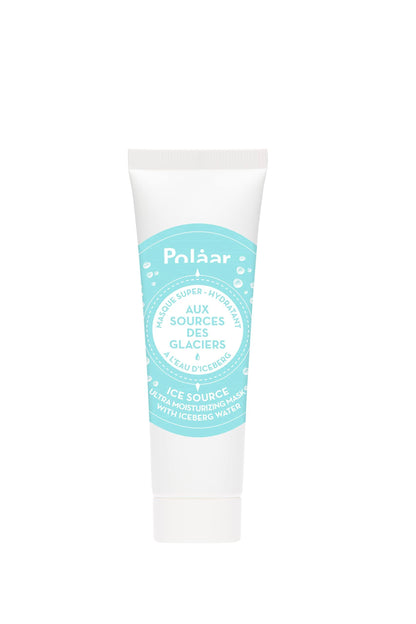 Polåar - Ice Source Ultra Moisturizing Mask with Iceberg Water &amp; Hyaluronic Acid - All Skin Types, Even Sensitive - 96% Natural, Vegan, Cruelty Free, Made in France - 1.7 Fl Oz