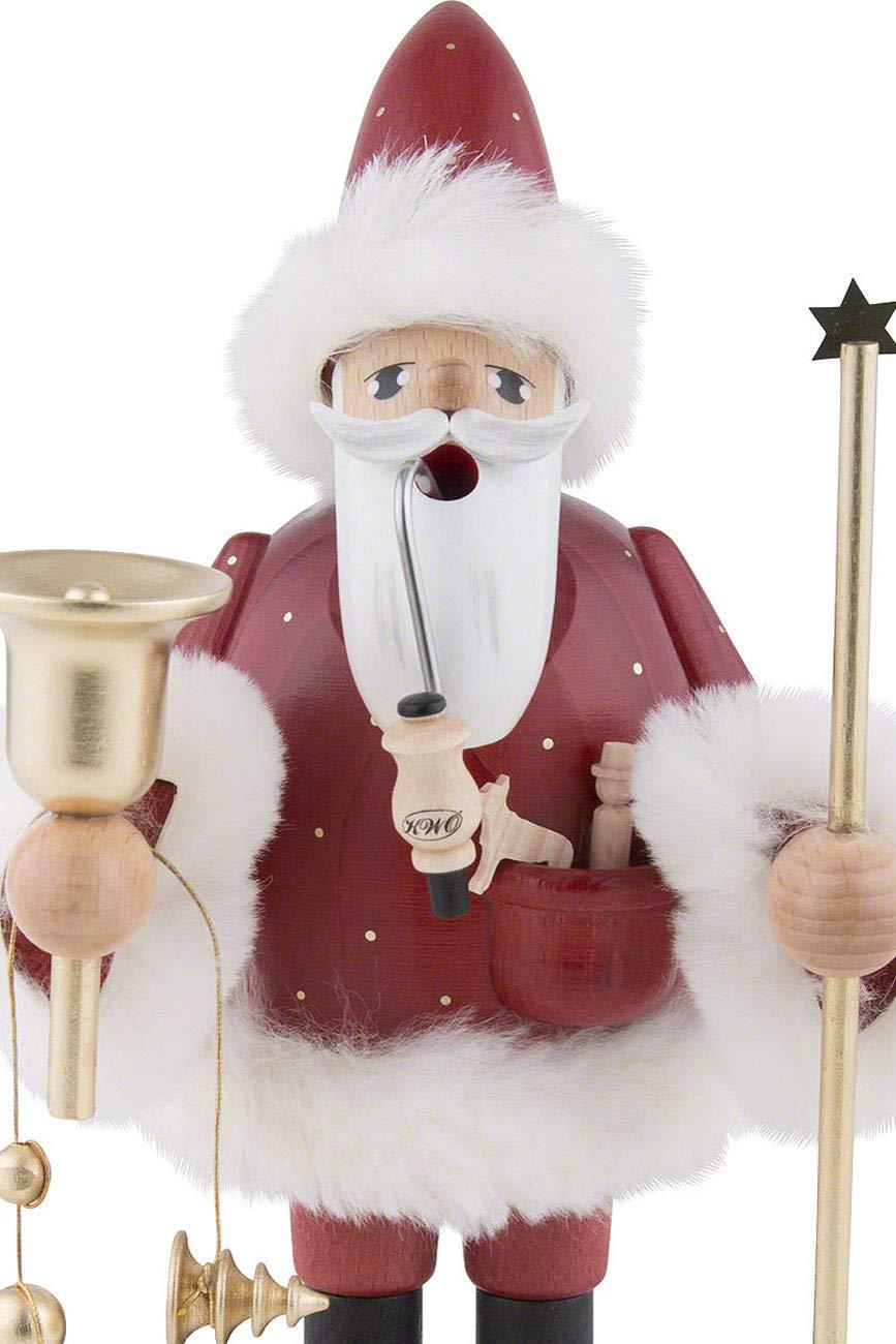 KWO Red Santa German Christmas Incense Smoker Handcrafted in Erzgebirge Germany