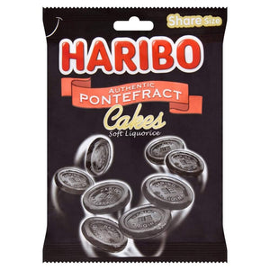 Original Haribo Authentic Pontefract Cakes Soft Liquorice Bag Imported From The UK England The Very Best Of British Dunhills Original Naturally Flavoured With Liquorice Root Extract.