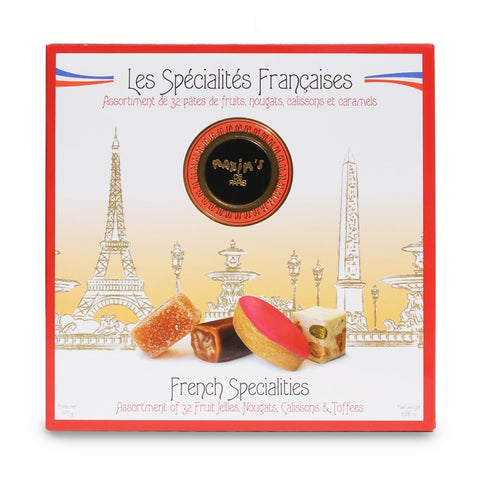 Maxim's de Paris - Gourmet French Confectionary Assortment - Calissons, Fruit Pastes, Caramels, Nougats - 32 Pieces, 6.9 Ounce