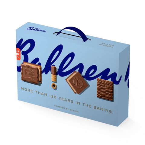 Bahlsen Gift Box Collection in carrying case - 10 boxes of Bahlsen German Chocolate Biscuits & Wafers - Ohne Gleichen, Choco Wafers, Choco Leibniz, Waffeletten - 40.2 oz.