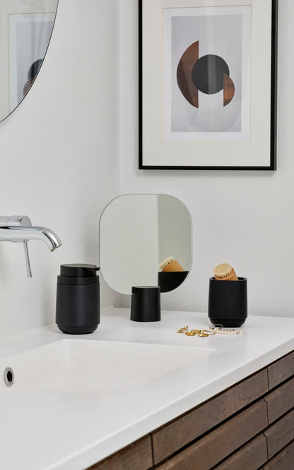 ZONE DENMARK Nova Soap Dispenser - A Fusion of Sleek Design and Durable Material - Elevate Your Bathroom with Sophistication and Practical Elegance. A Stylish and Functional Bathroom Accessory