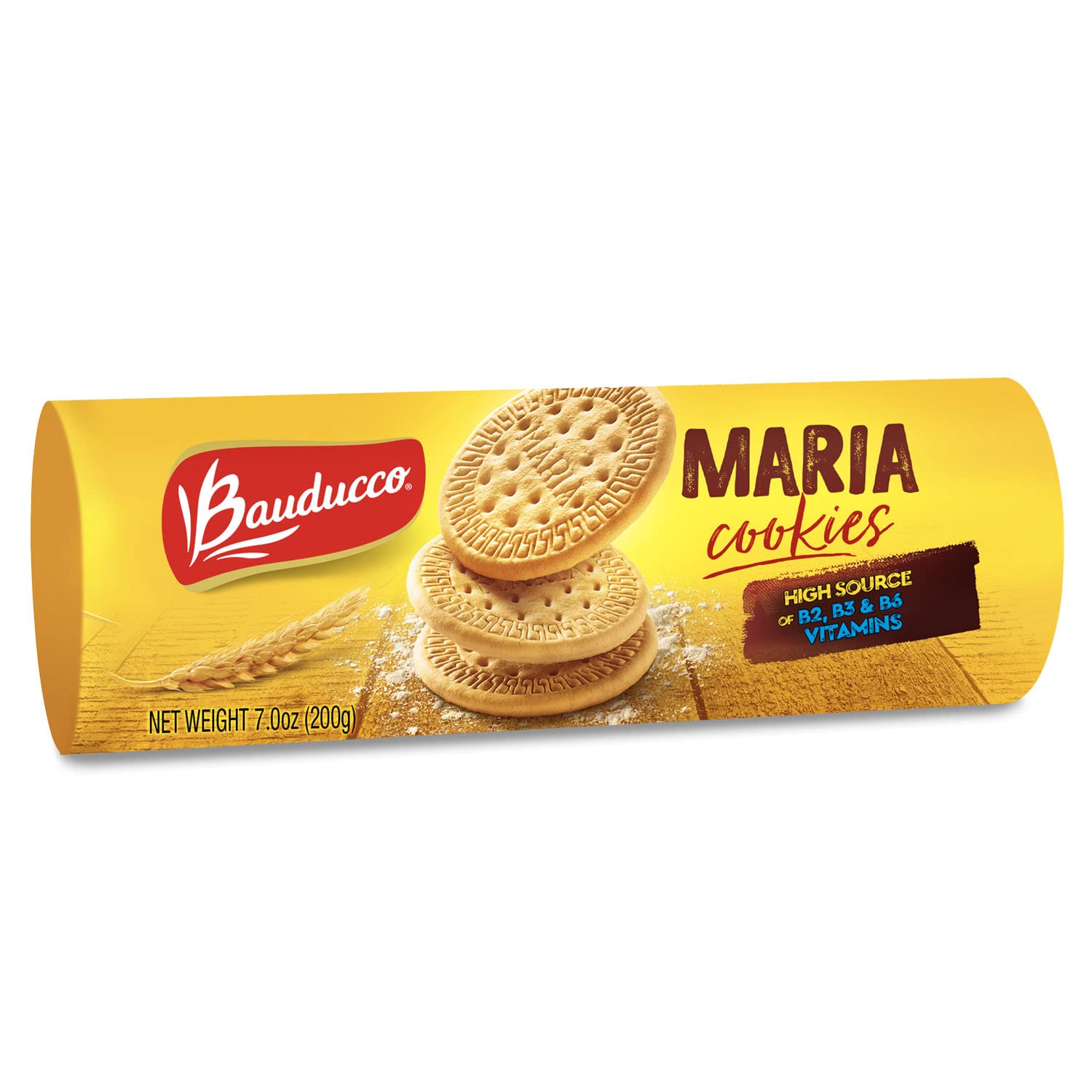 Bauducco Maria Cookies - Crispy Cookies - Perfect for Snacking, Coffee or Tea - Delicious Dessert Cookie - No Artificial Flavors or Colors - Pack of 1.