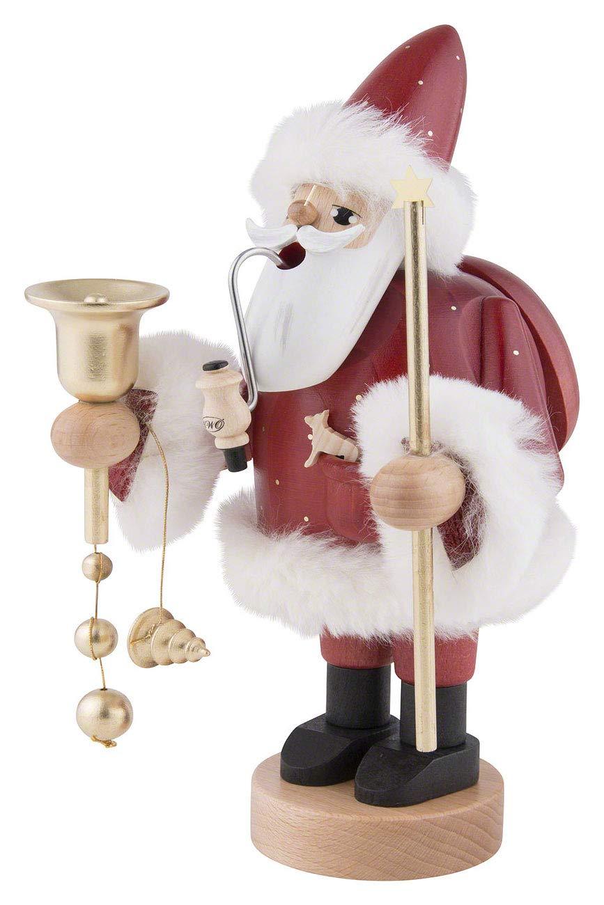 KWO Red Santa German Christmas Incense Smoker Handcrafted in Erzgebirge Germany