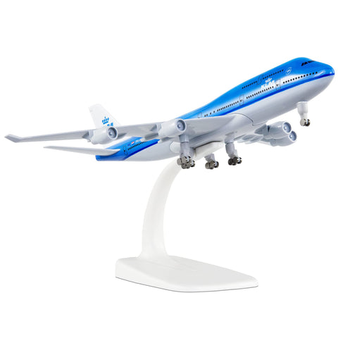 Busyflies 1:300 Scale KLM Dutch Royal Boeing 747 Airplane Models Alloy Diecast Airplane Model.