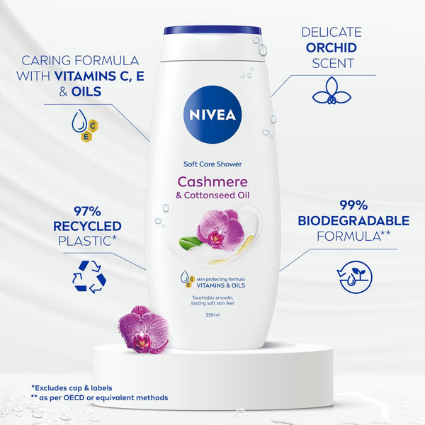 Nivea Cashmere Indulgent Moisture Shower Cream, 250 ml Packaging May Vary