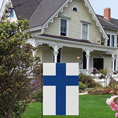 Finland Garden Flags 12 x 18 Inches Double Sided Vivid Color and Fade.