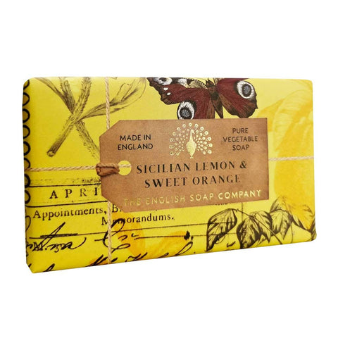 The English Soap Company, Sicilian Lemon & Sweet Orange Soap Bar, Anniversary Collection 200g