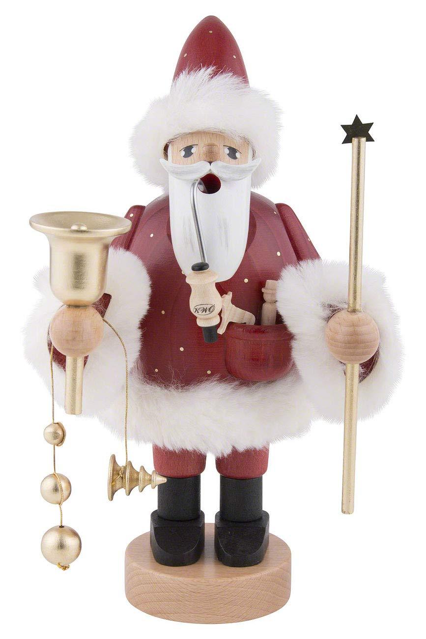 KWO Red Santa German Christmas Incense Smoker Handcrafted in Erzgebirge Germany