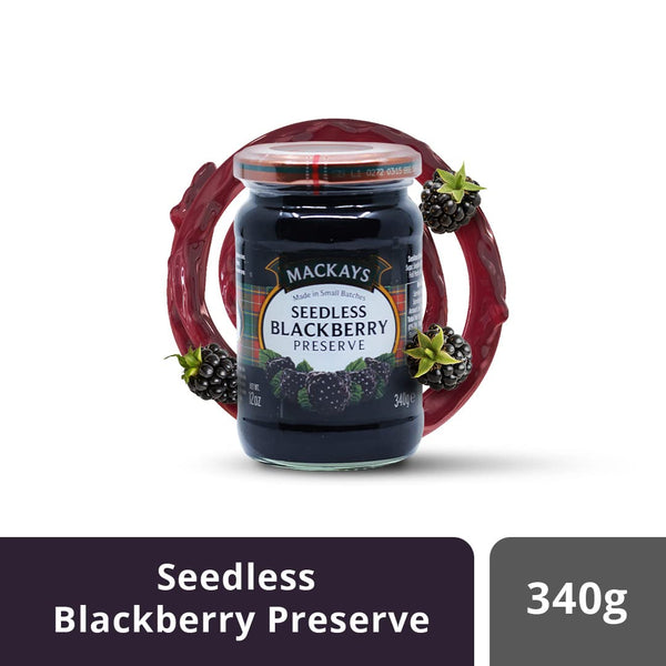 Mackays Seedless Blackberry Preserve, 12 Ounce (Pack of 1).