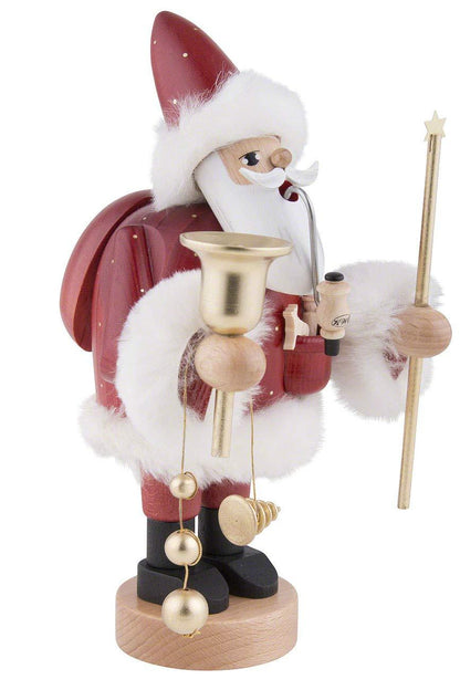 KWO Red Santa German Christmas Incense Smoker Handcrafted in Erzgebirge Germany