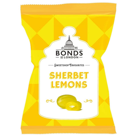 Original Bonds London Sherbet Lemons Bag Lemon Flavored Boiled Sweets With A Sherbet Centre Imported From The UK England British Candy Sweetshop Lemon Sherbets.
