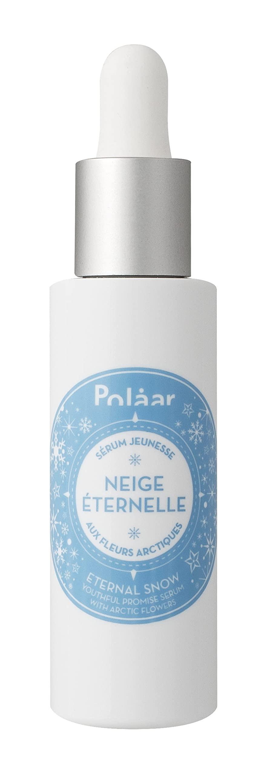 Polåar - Eternal Snow Youthful Promise Serum with Arctic Flowers - Anti-Aging Face Serum - All Skin Types even Sensitive - 95% Natural, Vegan, Cruelty Free, Made in France - 1 Fl Oz