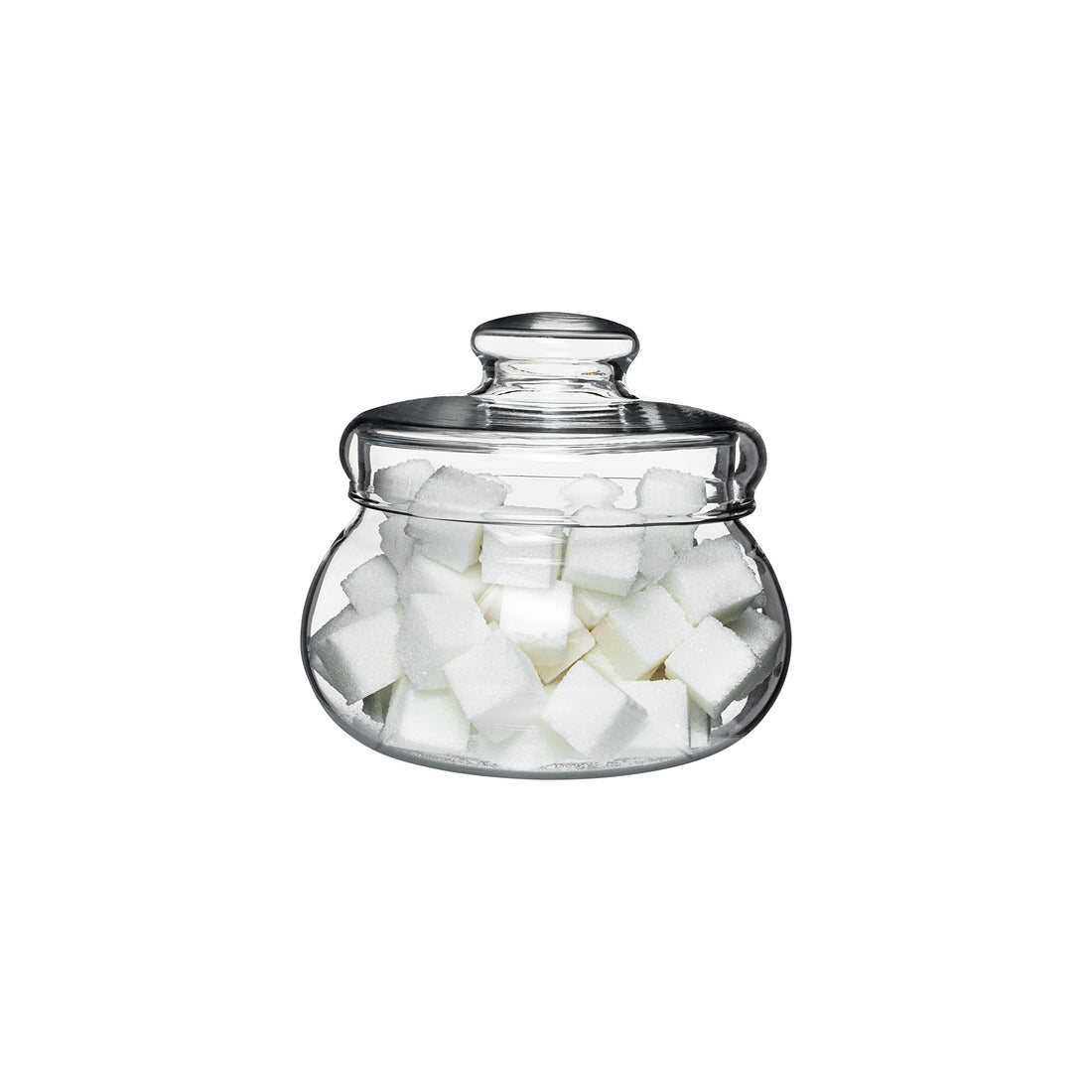 SIMAX Borosilicate Glass Sugar Bowl with Lid, 16 Ounce, Clear, Durable, Dishwasher Safe, Classic Style, Sugar Container, Coffee Beans, Nuts, Tea, Spices Holder, Made in Czech Republic