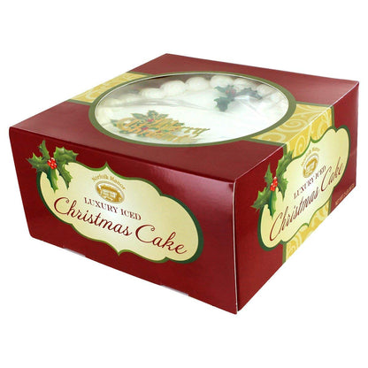 Norfolk Manor English Marzipan Top Iced Christmas Pudding Cake Imported from England 32 oz