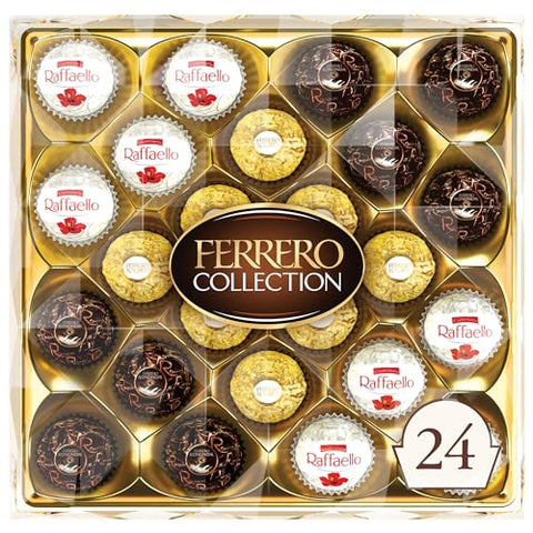 Ferrero Collection, 24 Count, Premium Gourmet Assorted Hazelnut Milk Chocolate, Dark Chocolate and Coconut, Great Easter Gift, 9.1 oz.