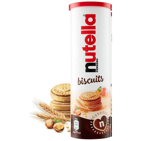 Nutella Biscuits - Delicious Nutella Cookies With Hazelnut Spread Filling In A Crush-Free Tube, Nutella Snacks 12 Biscuits,166g