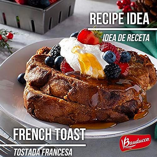 Bauducco Classic Panettone - Moist & Fresh Holiday Cake - Traditional Italian Recipe With Candied Fruit & Raisins 24.0oz (Pack of 1).