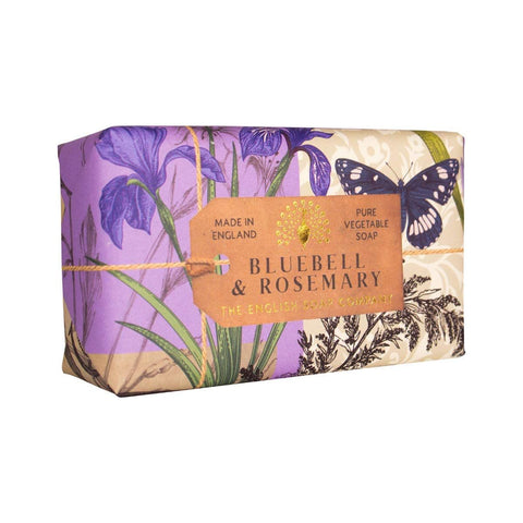 The English Soap Company, Bluebell & Rosemary Soap Bar, Anniversary Collection 200g